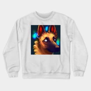 Cute Belgian Shepherd Drawing Crewneck Sweatshirt